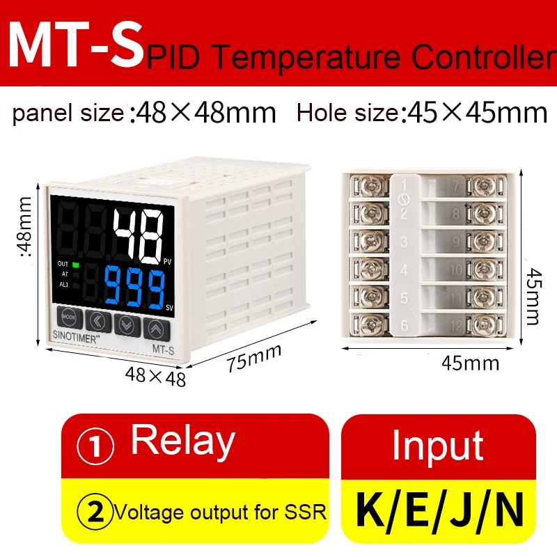 Imagem -05 - Controlador de Temperatura Digital Pid Termostato para Aquecimento Arrefecimento Instrumento Termocontrole Relé Saída de Tensão Doméstico Novo