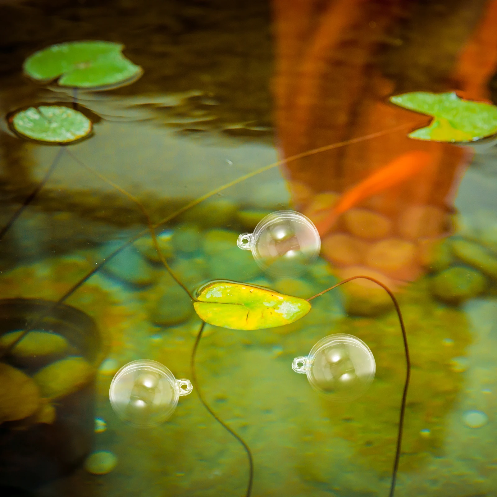 

10Pcs Floating Ball Props Clear Fillable Ornament Balls for Aquarium Decor Party Supplies Hanging DIY Decorations