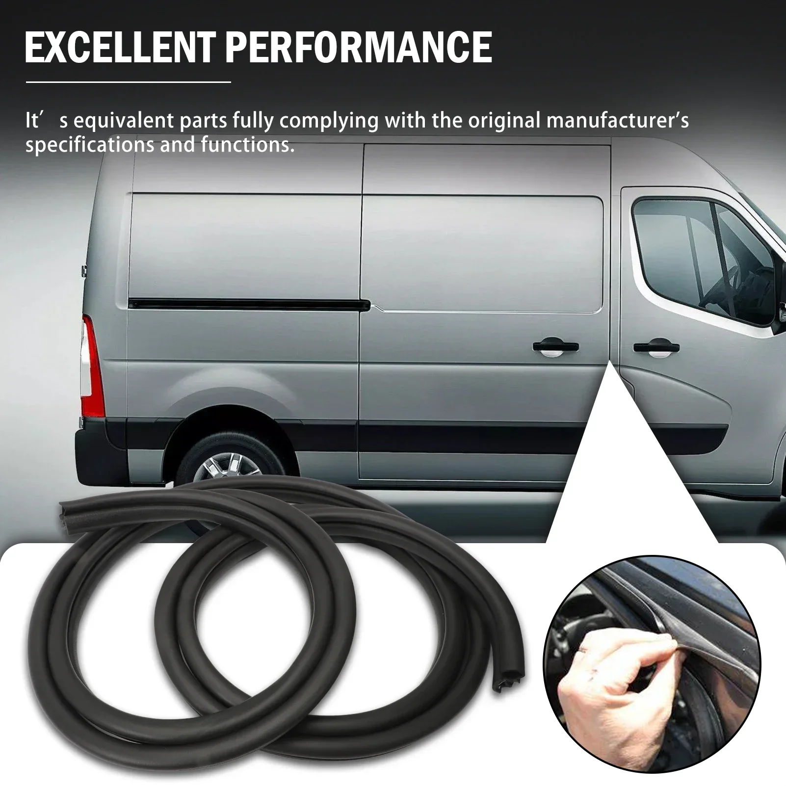 

Sliding Door Seal Edge Protection for MASTER MOVANO B NV400 X62 2010-2020 8200677001 808328755R 808328454R