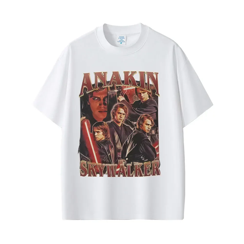 Anakin Skywalker الجرافيك تي شيرت الرجال النساء عادية القطن تي شيرت تقليدي الرجال الهيب هوب موضة المتضخم تي شيرت الشارع الشهير #4