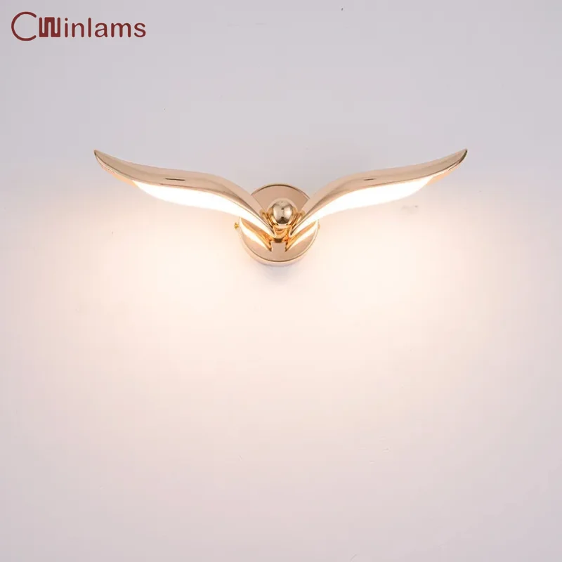 

Nordic Restaurant Personality Creative Seagull Wall Lamp Living Room Bedroom Simple Household Wall Seagull Decorative Wall Lamp