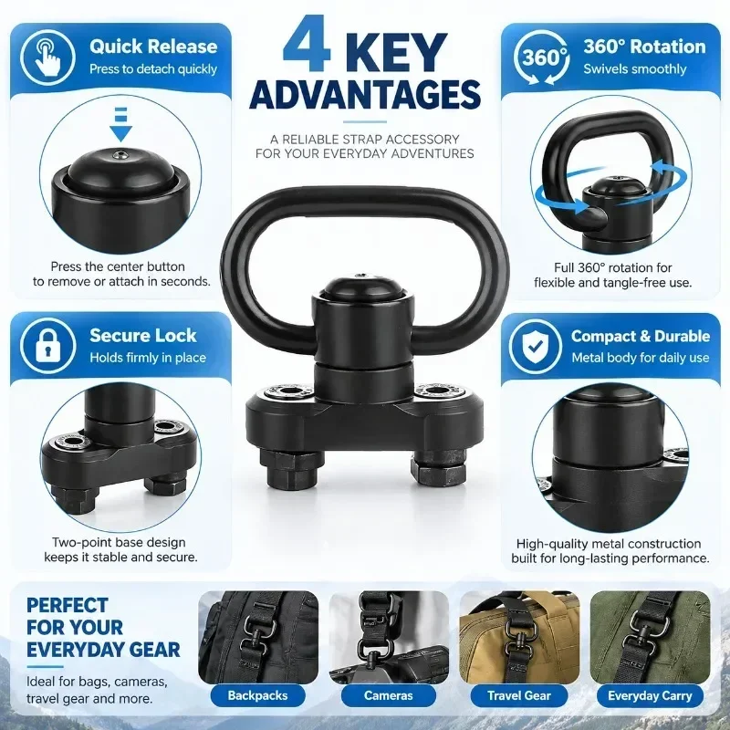 QD Connection Buckle Quick Release Floating Strap Buckle Base Hobby Model Accessory