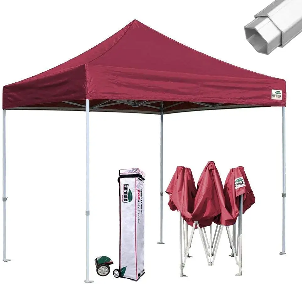 

USA Pro 10x10 Pop Up Canopy Wedding Party Tent Instant Outdoor Gazebo Pavilion Canopies BBQ Cater Events Aluminum Frame Commerci
