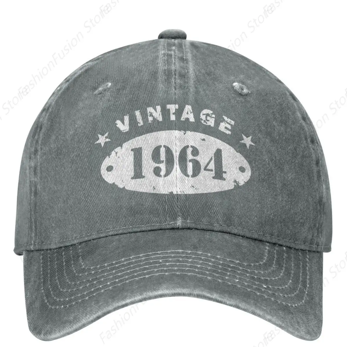 Born In 1964 Vintage 60th Birthday Gift Baseball Cap for Men Women Distressed Washed Trucker Hats 60 Years Old People Dad Hat