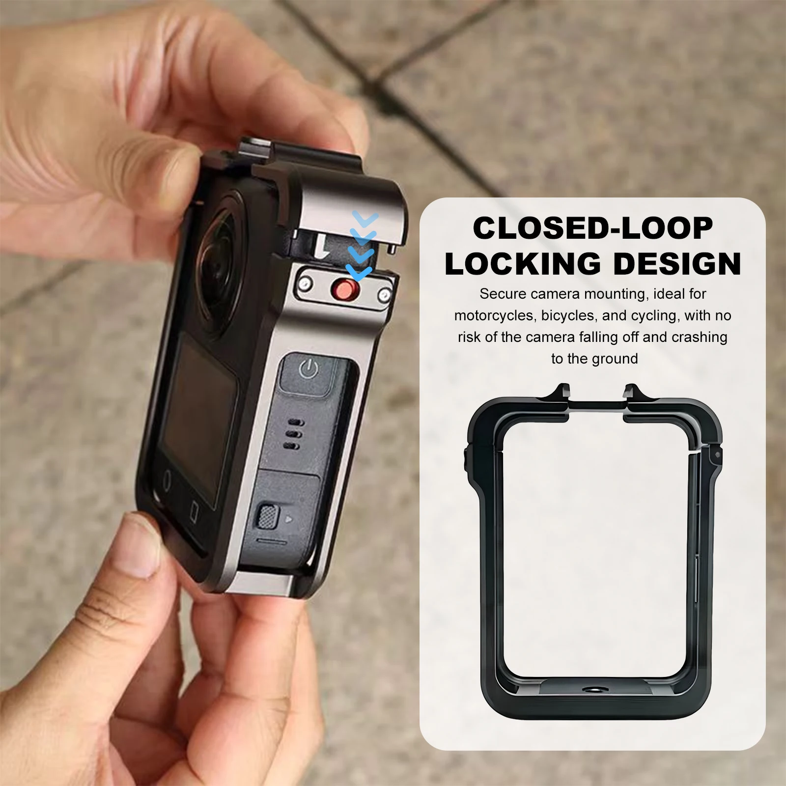 DJI OSMO 360 토끼 케이지 프레임 용 카메라 케이지 보안 보호 프레임 낙하 방지 커버 금속 토끼 케이지 카메라 액세서리