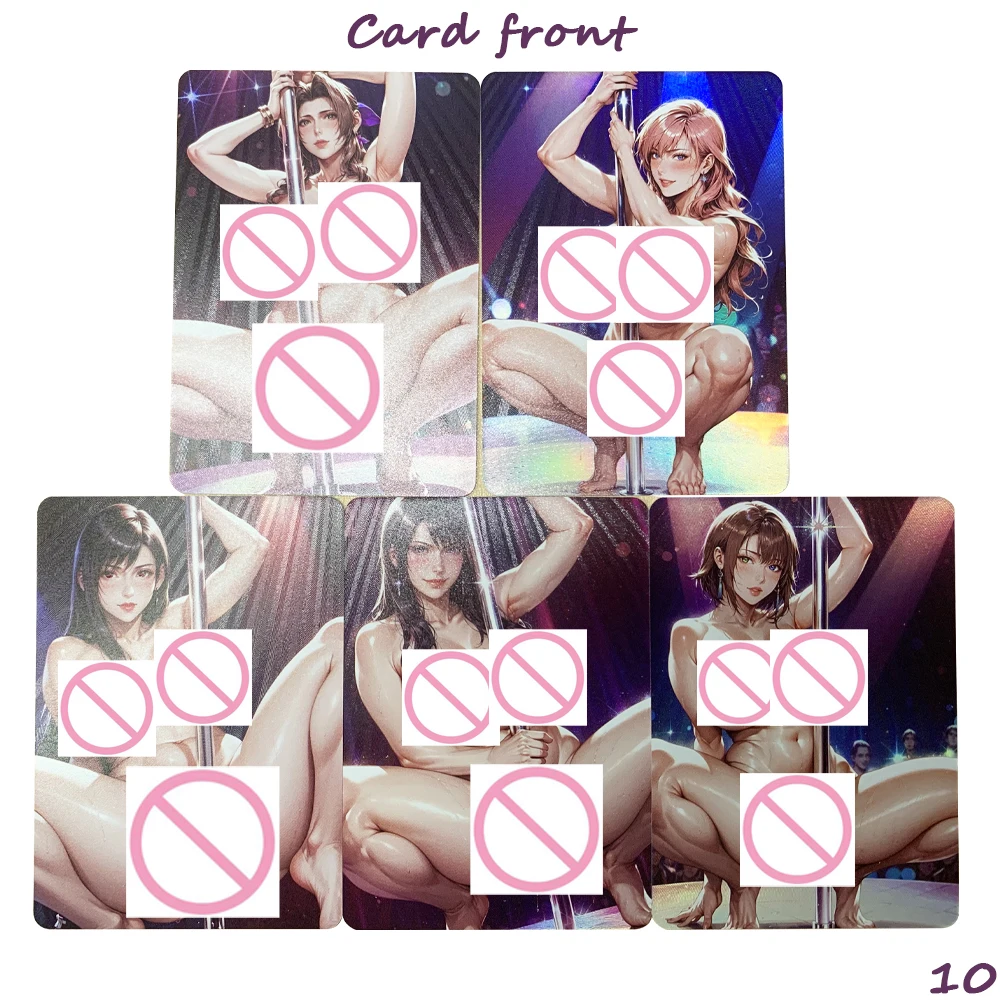 5 قطعة/المجموعة جديد Waifu أنيمي مثير عارية بطاقة كبير الثدي فتاة عارية جمع بطاقة الانكسار الملونة فلاش Otaku الهدايا #3