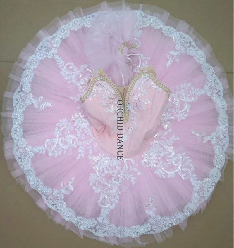 New Coming Cheap Custom Size Custom Color Performance Dance Kids Girls Wear 7 Layers Pre-professional Light Pink Ballet Tutu