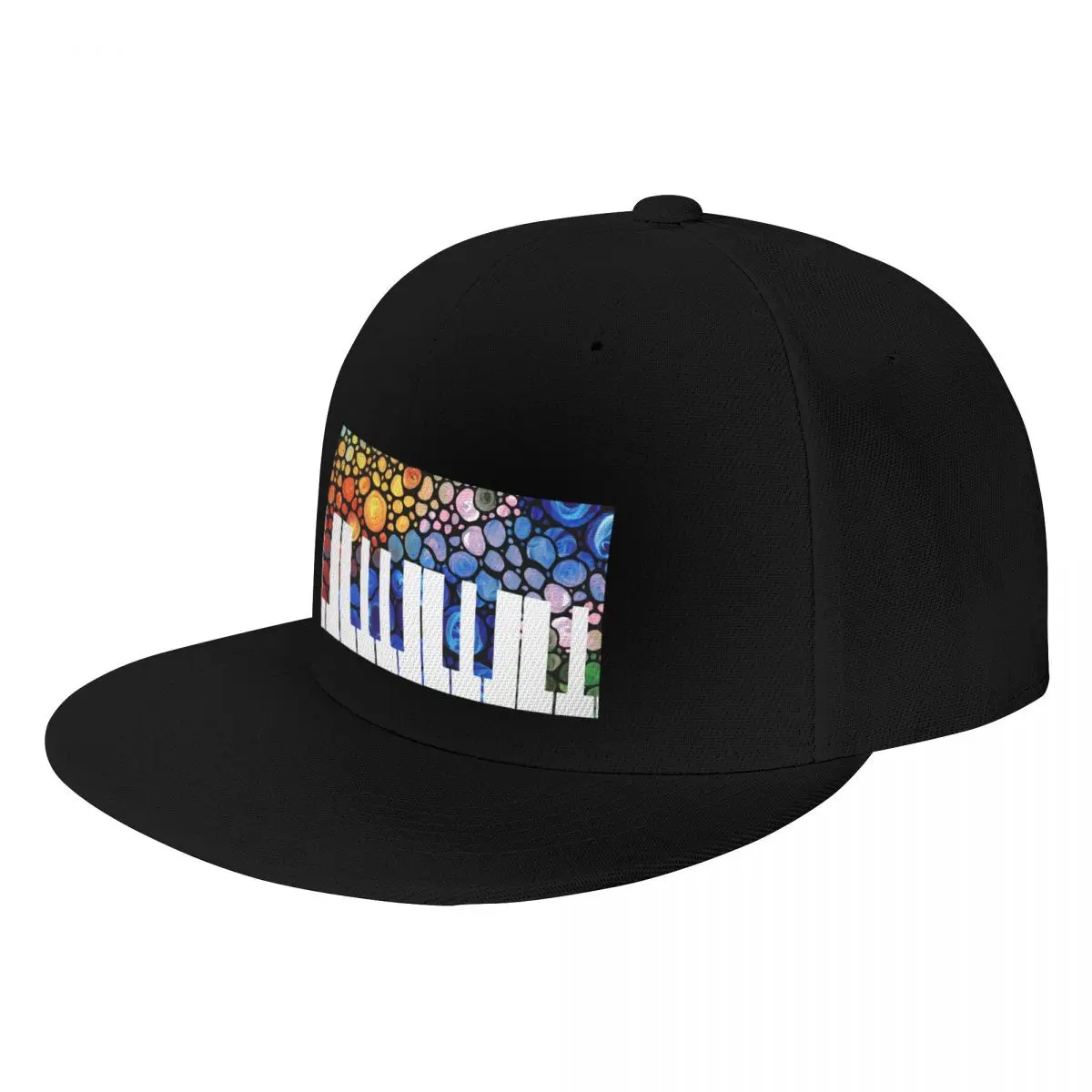 Mosaic Music Colorful Piano Art by Sharon Cummings Baseball Cap Designer Hat |-F-| Fishing cap For Girls Men's