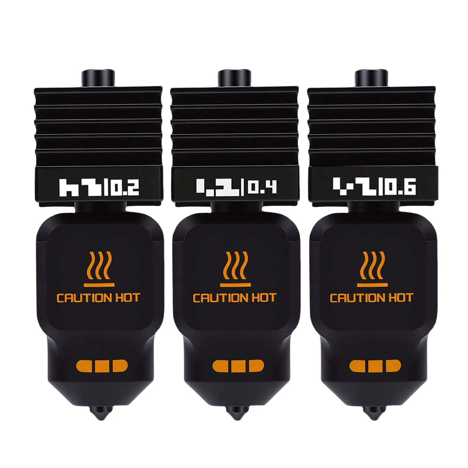 

3Pcs Hotend Set Replacement for Bambu Lab P2S H2D H2S H2C 3D Printer 0.2mm 0.4mm 0.6mm Nozzle Hotend and Silicone Cover Set