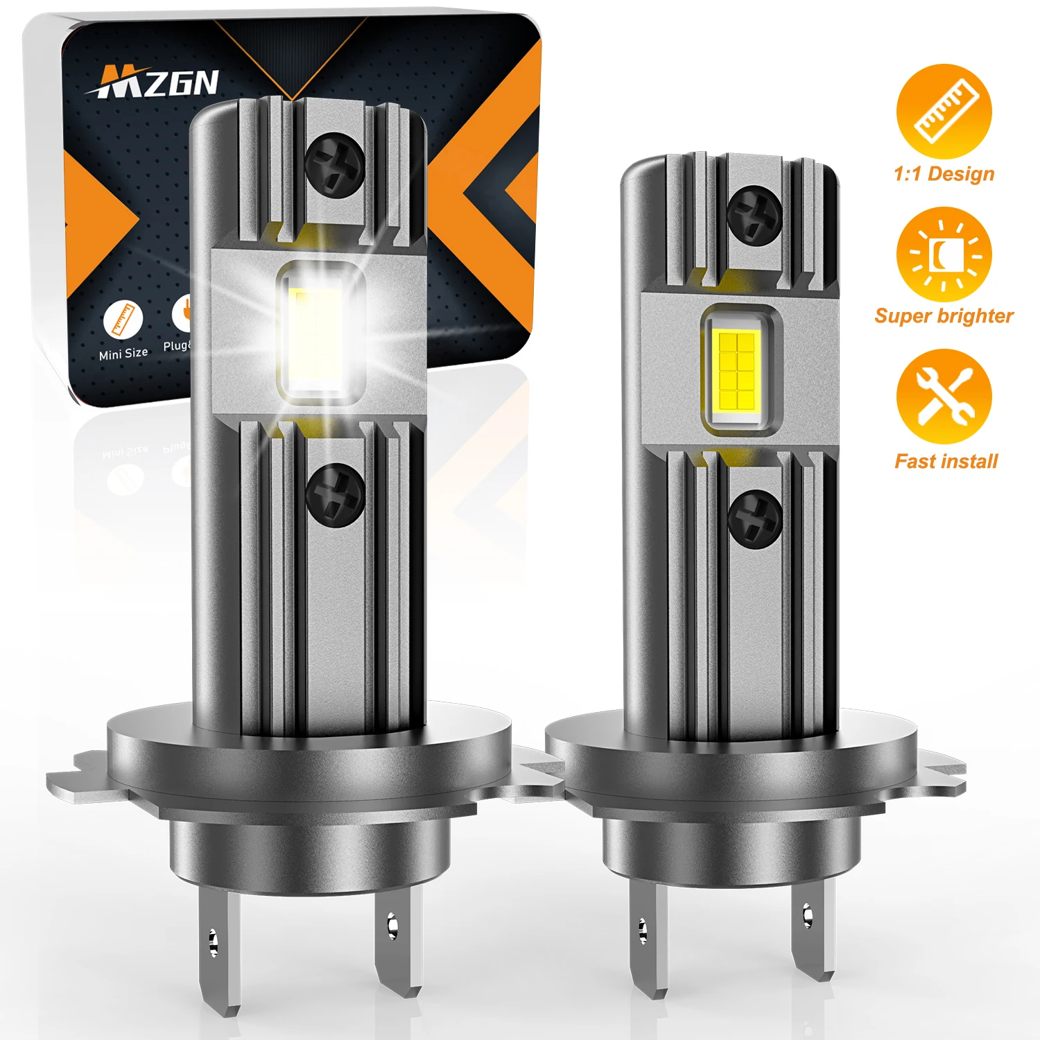 

2 шт., автомобильные фары H7 H18 30 Вт, 12 В