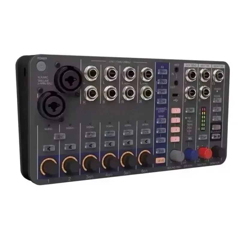 L6 10-Track Digital Mixer / Recorder with 32-bit Float and Pristine Sounding Preamps for Live Jams and Performance