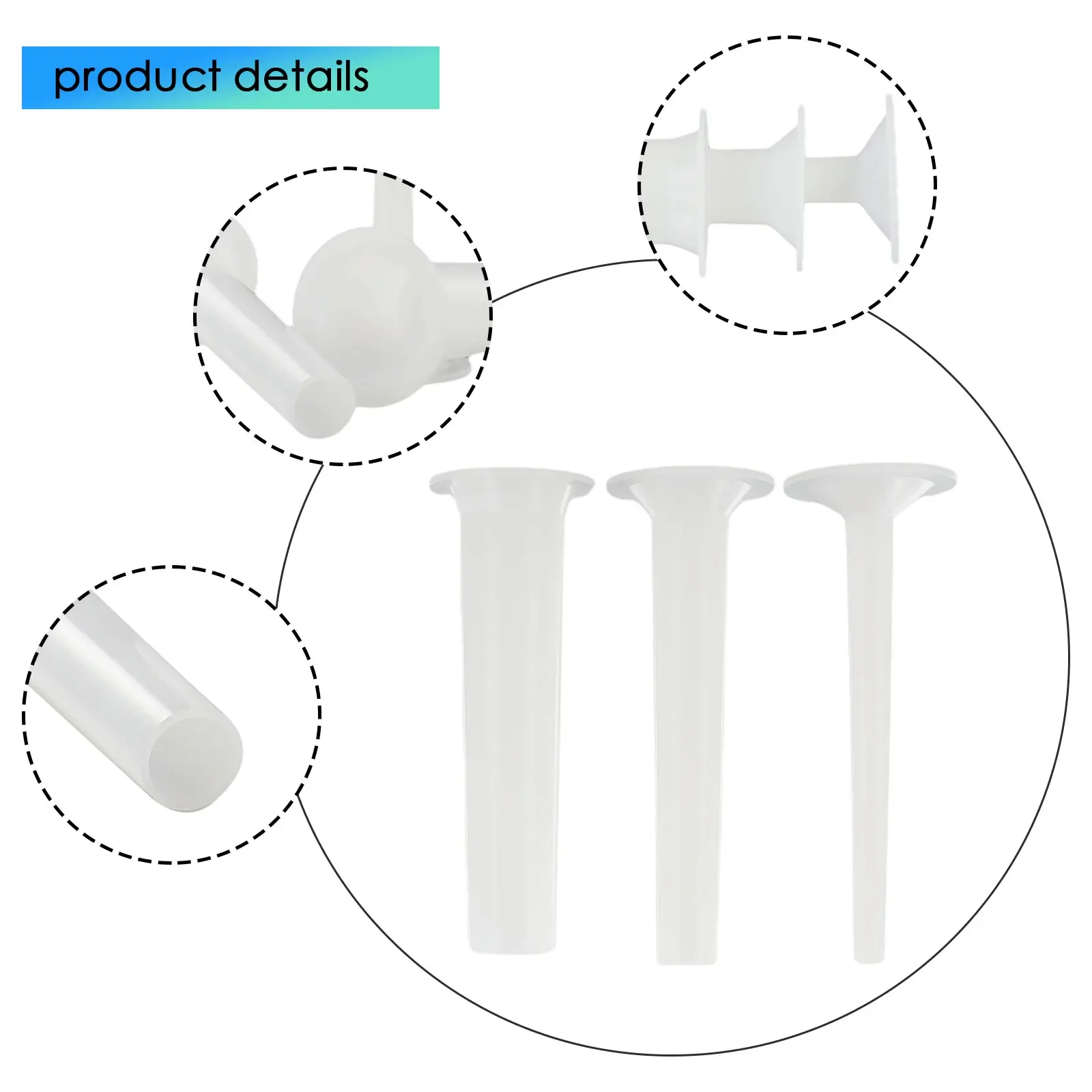 3pcs Sausage Stuffer Attachment Set For Kitchen Aid Stand Mixer Meat Grinder For Sausage Making With Different Sized Funnels