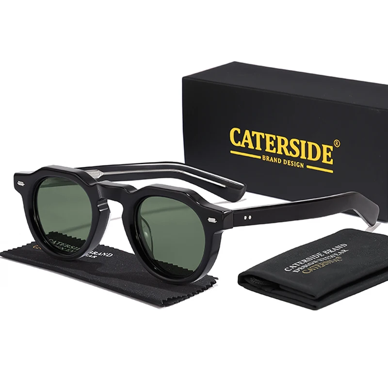 CATERSIDE Acetat-Sonnenbrille für Herren, polarisiert, kleiner Rahmen, hochwertige Sonnenbrille für Damen, Party, Reisen, Outdoor-Brille – Detail 7