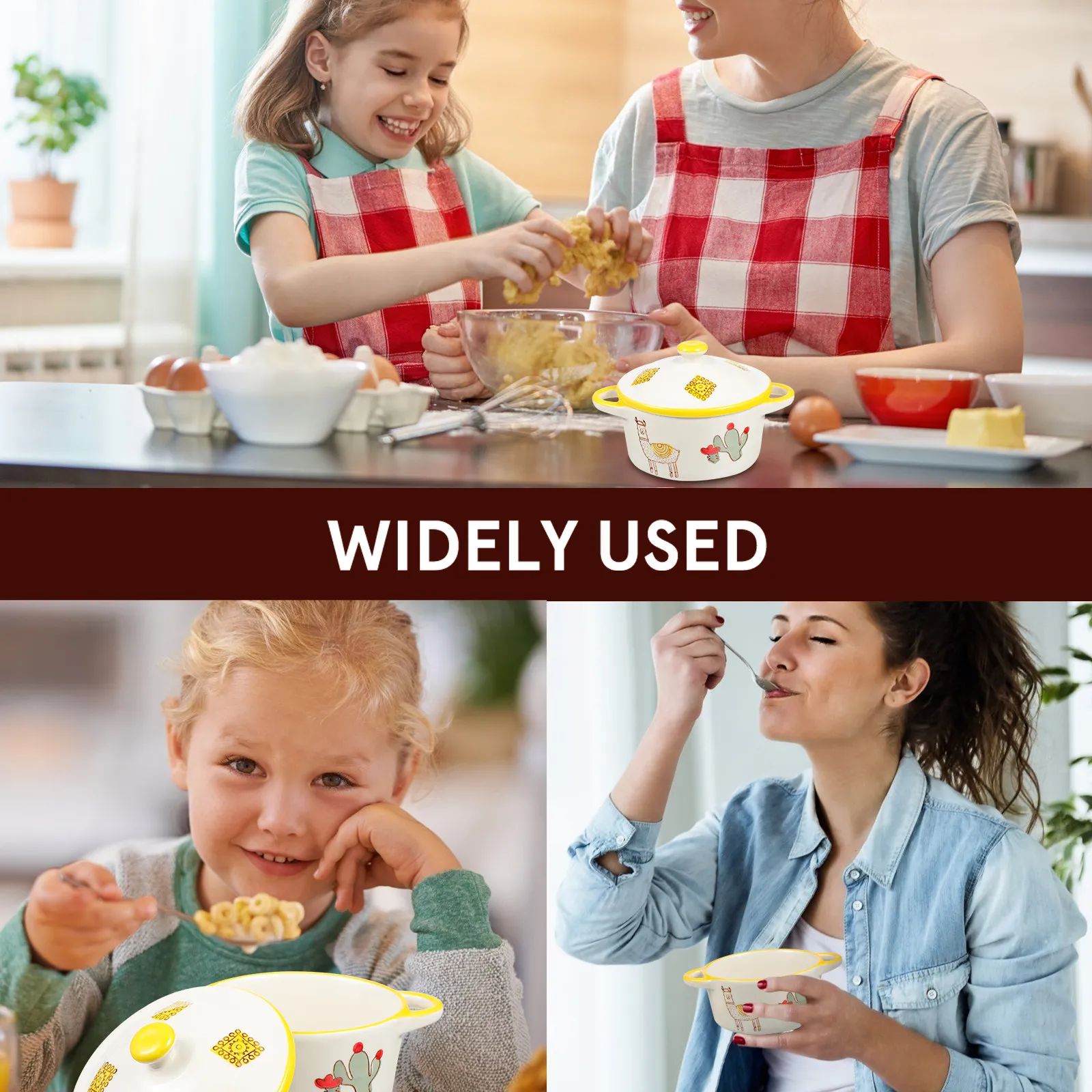 

1Pcs Ceramic Steaming Egg Bowl Round Dish with Lid for Pudding Custard Soup Salad Fruit Dessert Serving Baking Kitchen Use