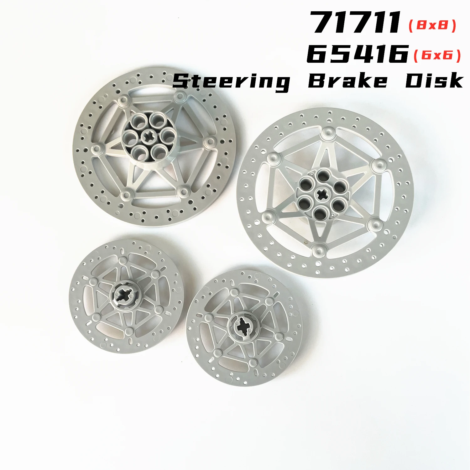 1 Pcs Buildings Blocks 71711 65416 ​Motorcycle Steering Brake Disk 8 X 8 Collections Bulk Modular GBC Toy For High-Tech MOC Set