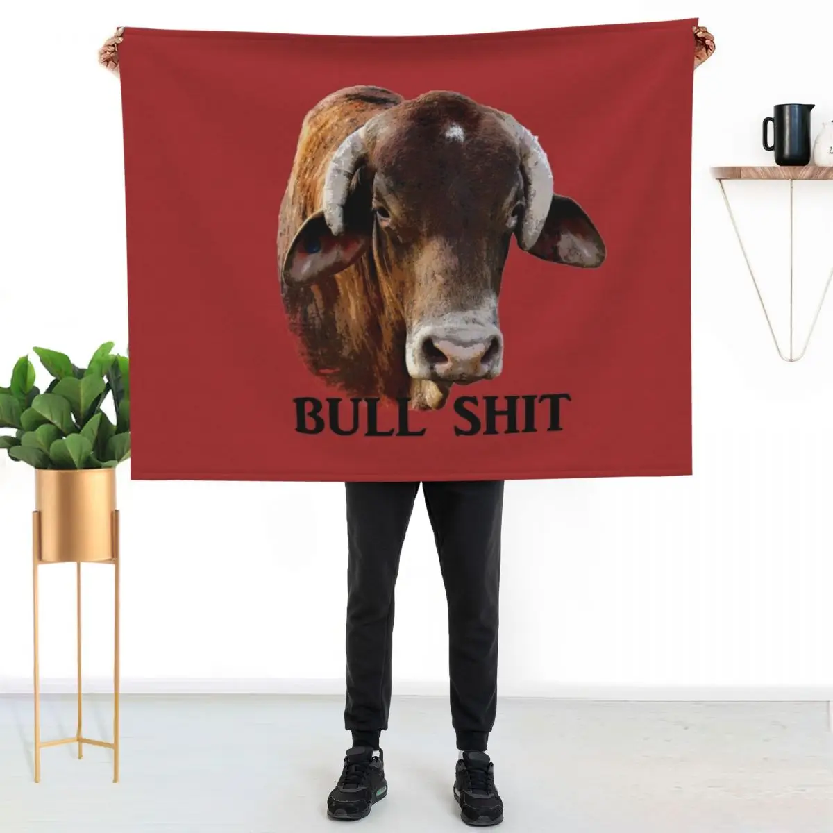RODEO BULL, RODEO QUOTE Throw Blanket Fuzzy Plush Throw Blanket for Sofa Chair