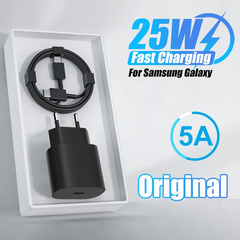 PD3.0 25W Super Fast Charge USB-C to Type C Cable For Samsung Galaxy S23 S22 Ultra S21 S20 FE Phone Charging Note 20 10 9