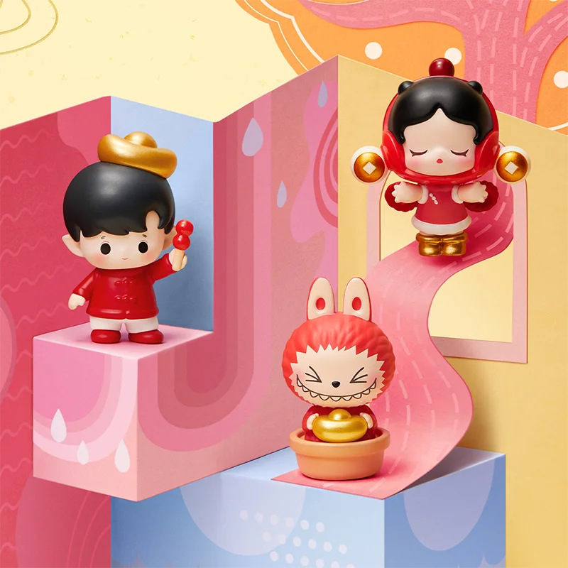 

Коллекционная мини-фигурка POPMART POP BEAN «Год Лошади», лимитированная серия Mamafufu, случайный набор, настольные игрушки, аниме-фигурка, милая модель