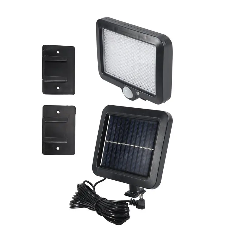 AB13-Solar Power Wall Light Outdoor Motion Sensor Light 56 LED Security Night Light For Garden Garage Driveway Porch Fence