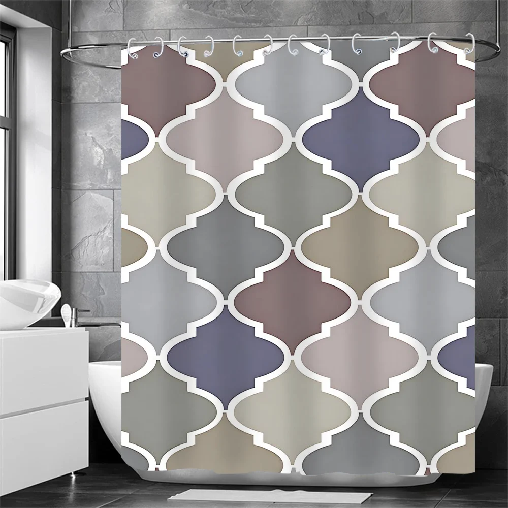 

Цветная занавеска для душа, живописный винтажный художественный декор для ванной комнаты, 70,9x70,9 дюйма, водонепроницаемая занавеска для душа с бесплатными монтажными крючками