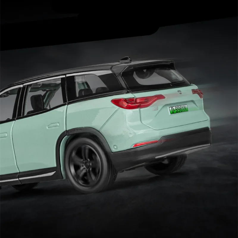 NIO-ES8 نموذج سيارة الطاقة الجديدة من سبيكة ، القطع المعدنية ، المركبات الكهربائية ، محاكاة عالية ، الصوت والضوء ، هدية لعبة ، 1:32