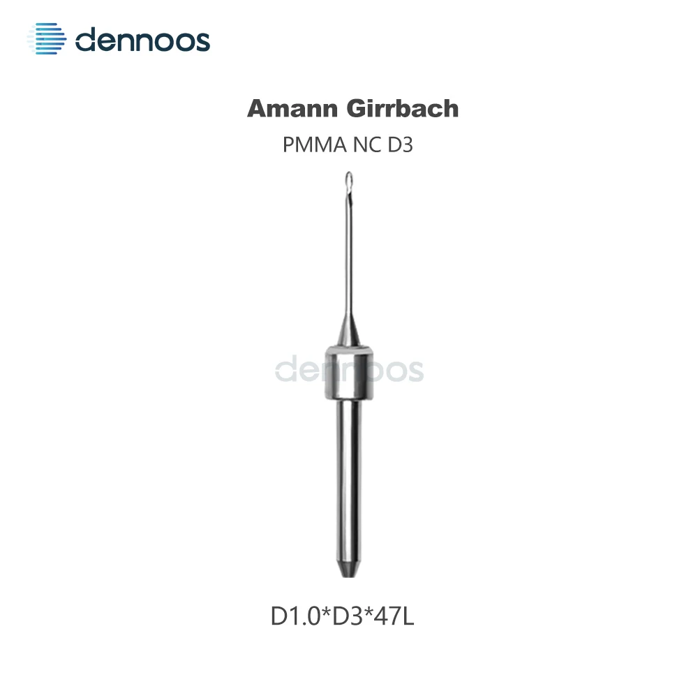 Amann Girrbach Dentalfräser D3 Schaft 47mm Länge für PMMA/Lithiumdisilikat/Metall Dental-Labor Fräswerkzeug Fresa – Detail 3