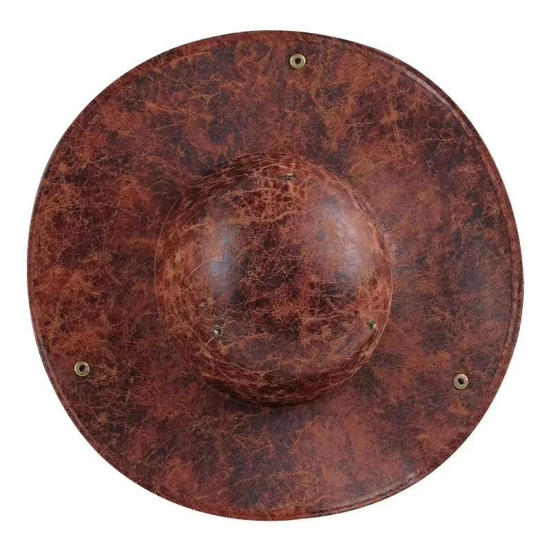 Kunstleer Piratenhoed Bruine Kapitein Hoed Vintage Knop Maskerade Partij Cosplay Kostuum Hoed Voor Mannen Vrouwen Fotografie Props
