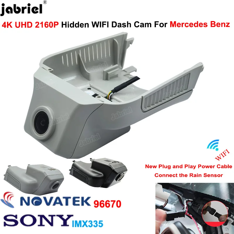 

4K Wifi Car Dvr Dash Cam for Mercedes Benz R Class w251 R400 R350 for Mercedes GL x166 x164 ML w166 w164 GL450 ML350 2008 - 2018