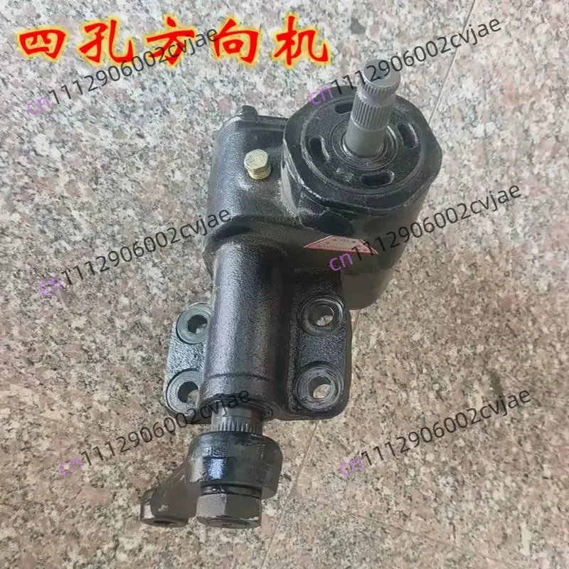 Four-wheeled electric sightseeing vehicle, patrol car, turbine vortex bar steering machine, steering gear assembly