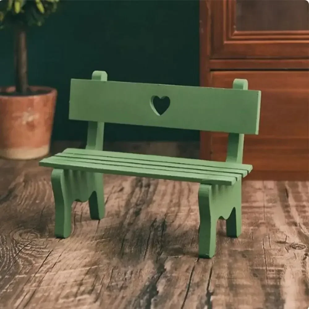 Sculptures Bench DIY Miniature Bench Stable No Burrs Special Patio Lawn Fairy Garden Bench