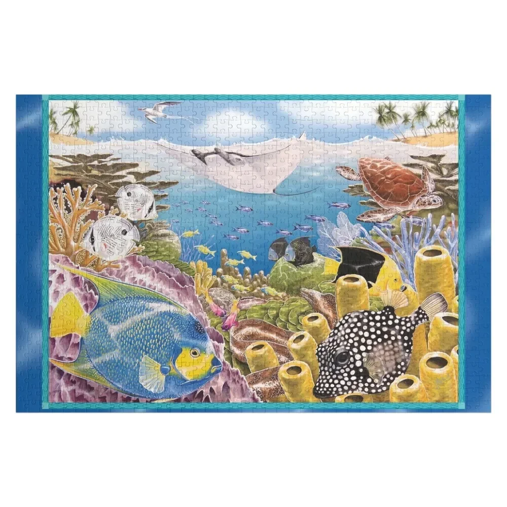 Under-water scene, Tobago. Jigsaw Puzzle Scale Motors Custom Name Child Toy Personalized Photo Gift Woods For Adults Puzzle