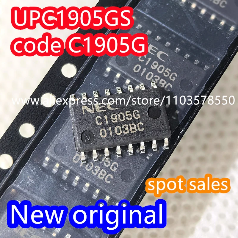 10PCS 100% Brand new original C1905G UPC1905GS UPC1905GS-E1 patch SOP16 Integrated circuit chip