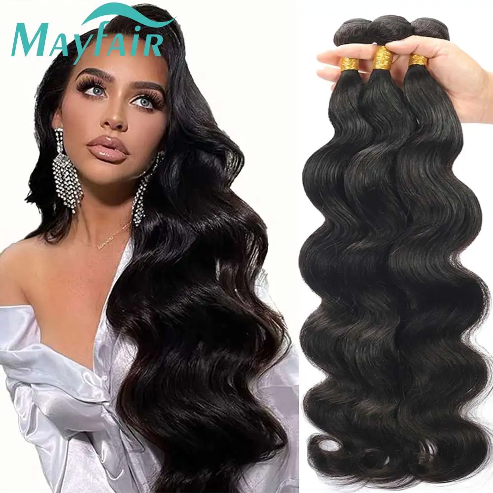 

12A Body Wave Bundles Human Hair Bundles Brazilian Body Wave Hair Extension Brazilian Hair Weave Bundle 1 3 4 Bundle 32 Inch