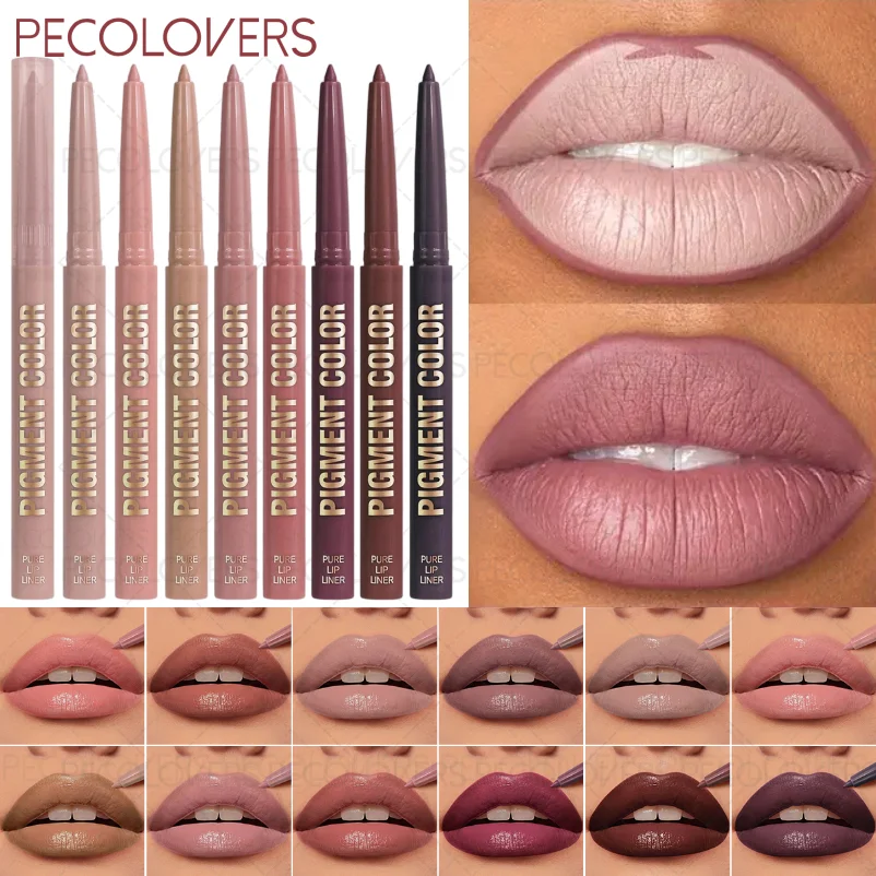 1本の長持ちするリップライナーペン、防水、簡単に着色できる演色性のリップグロス、さまざまな色を選択できます