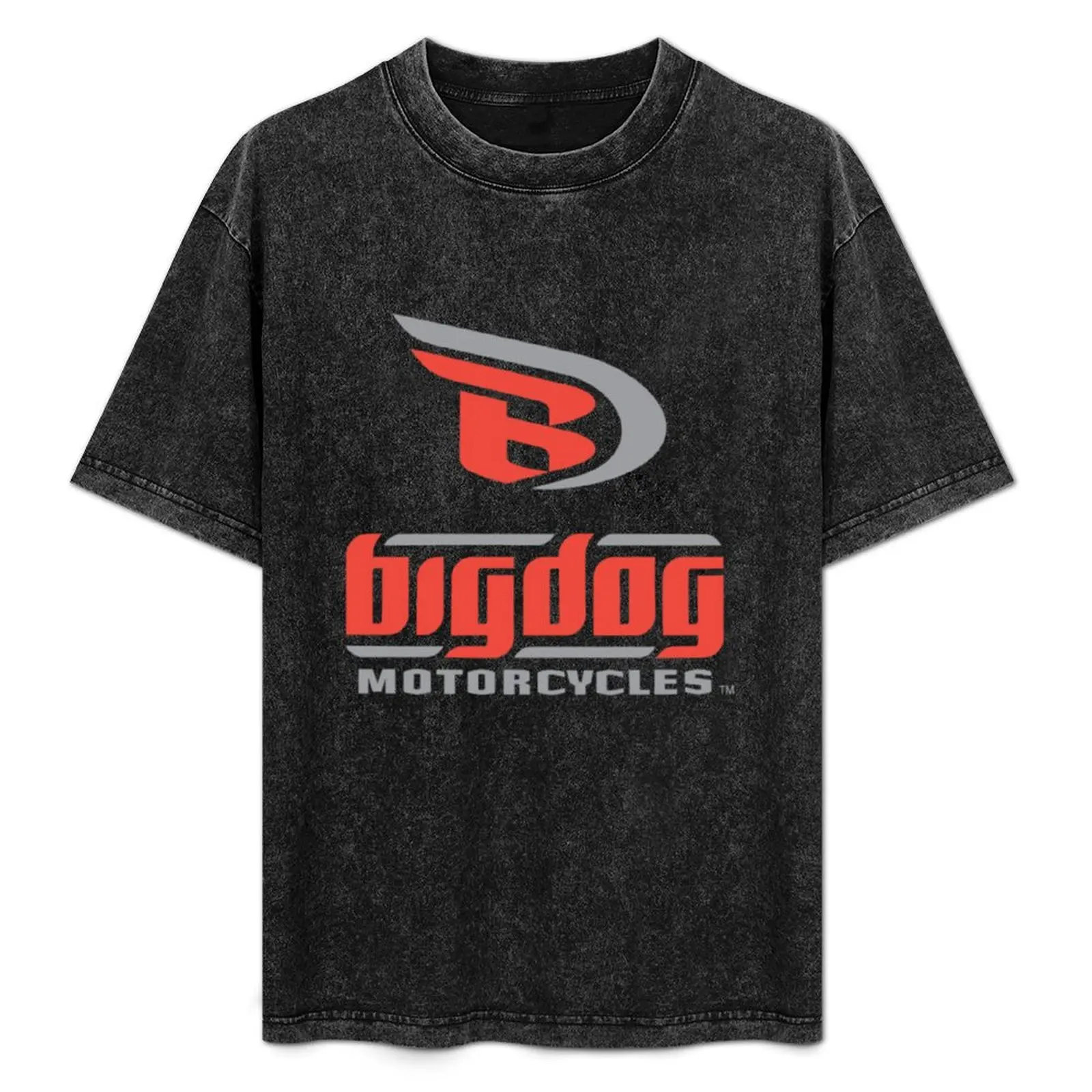 Big Dog Motorcycle T-Shirt blacks customs plus size tops oversized t shirts for men