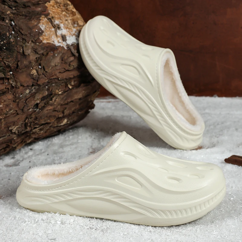 

YRZL House Shoes for Men Warm Winter Slippers Thermal Non-Slip Indoor Outdoor Lightweight Comfortable Slip On Mens House Shoes