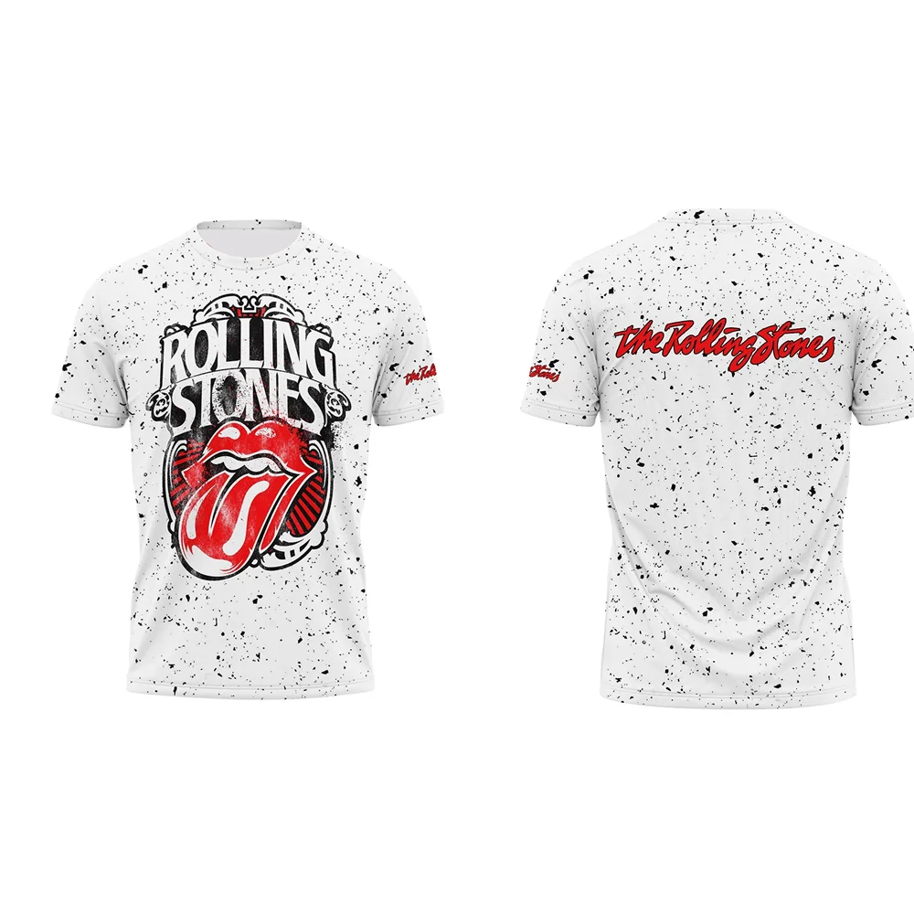 

2025 New Summer British rock band Fashion Comfortable Clothing Men's and Women's Short Sleeve Casual 3D Print T-shirt Top