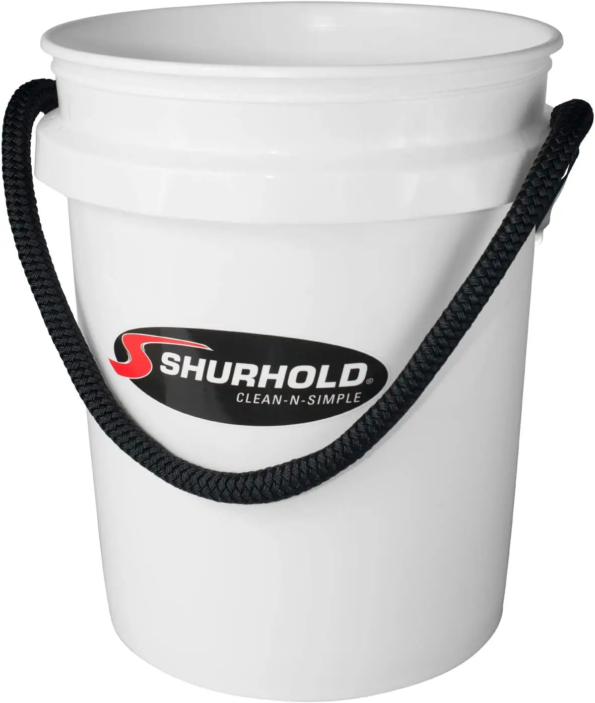 

2451 5 gallon white bucket,Slightly tapered design allows stacking for compact storage