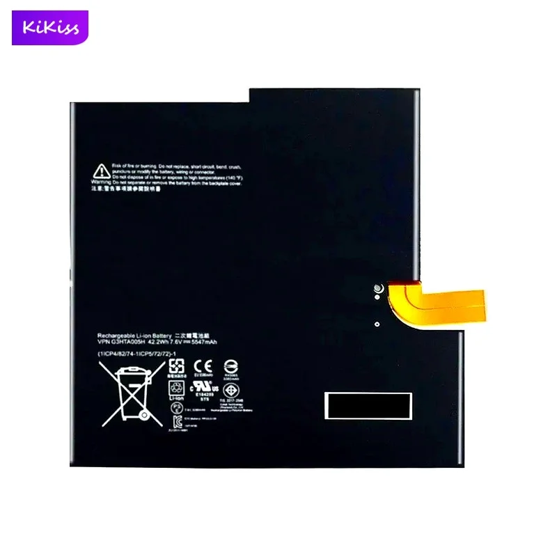 G3HTA005H / G3HTA009H Laptop Battery For Microsoft Surface Pro 3 1631 1577-9700 Tablet MS011301-PLP22T02 5547mAh Real Capacity