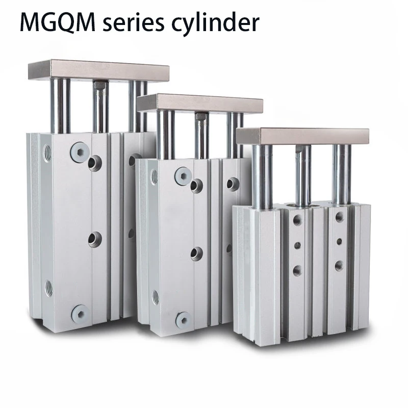 MGQM SMC size Compact Guide Cylinder BORE 12 16 20 25 32 40 50 63 Stroke 10 20 25 30 40 50 75 100 125 150 200 250 300