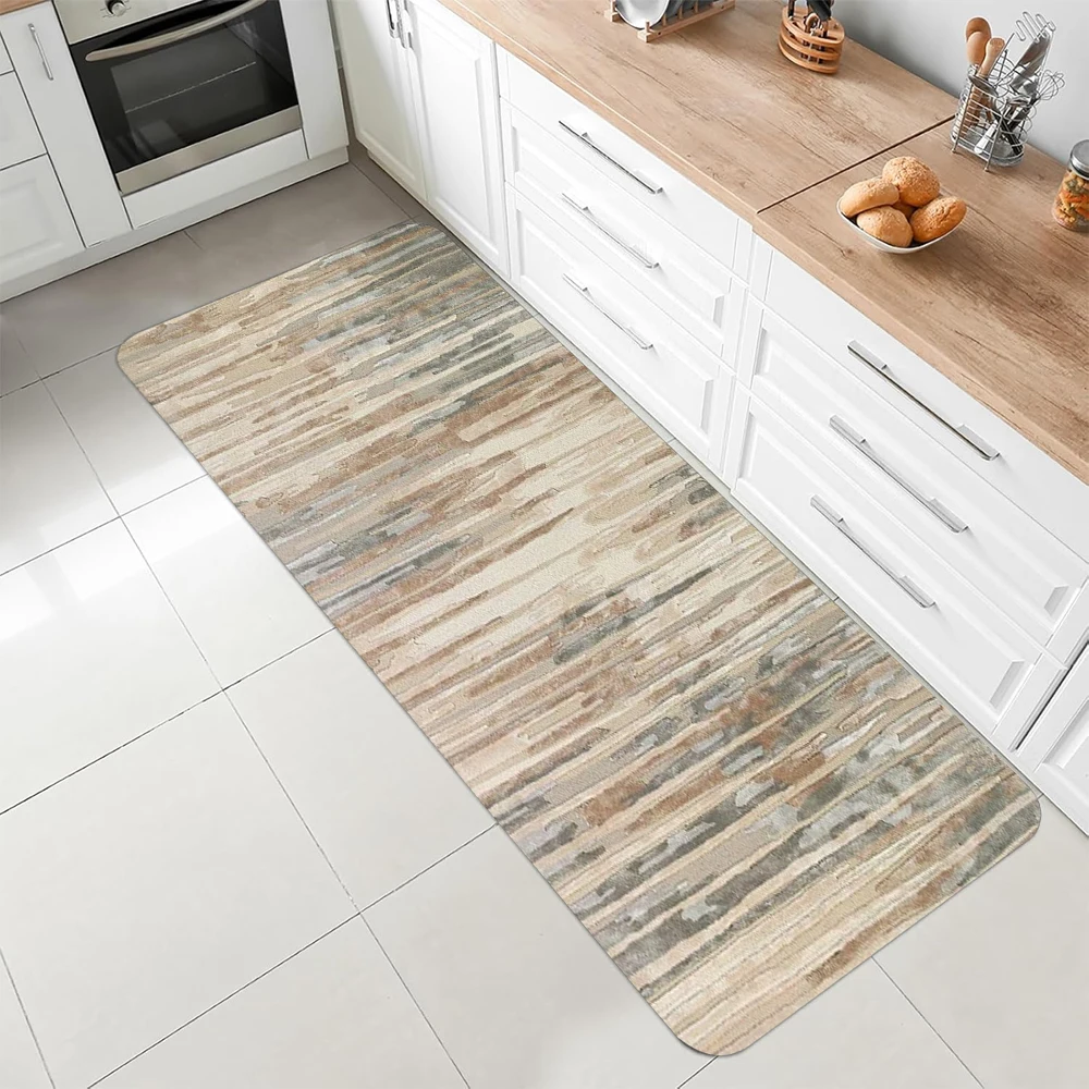 Watercolor Striped Runner Rug 3