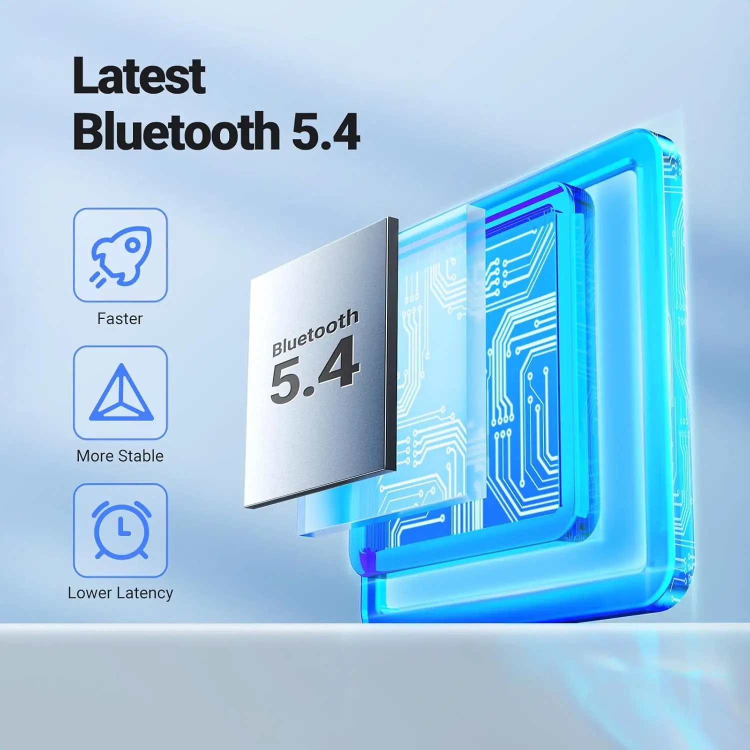 UGREEN Bluetooth 5.4 Aux Car Adapter, [Enhanced Connection & Noise Cancellation],Bluetooth Aux Receiver with Nylon Braided Cable