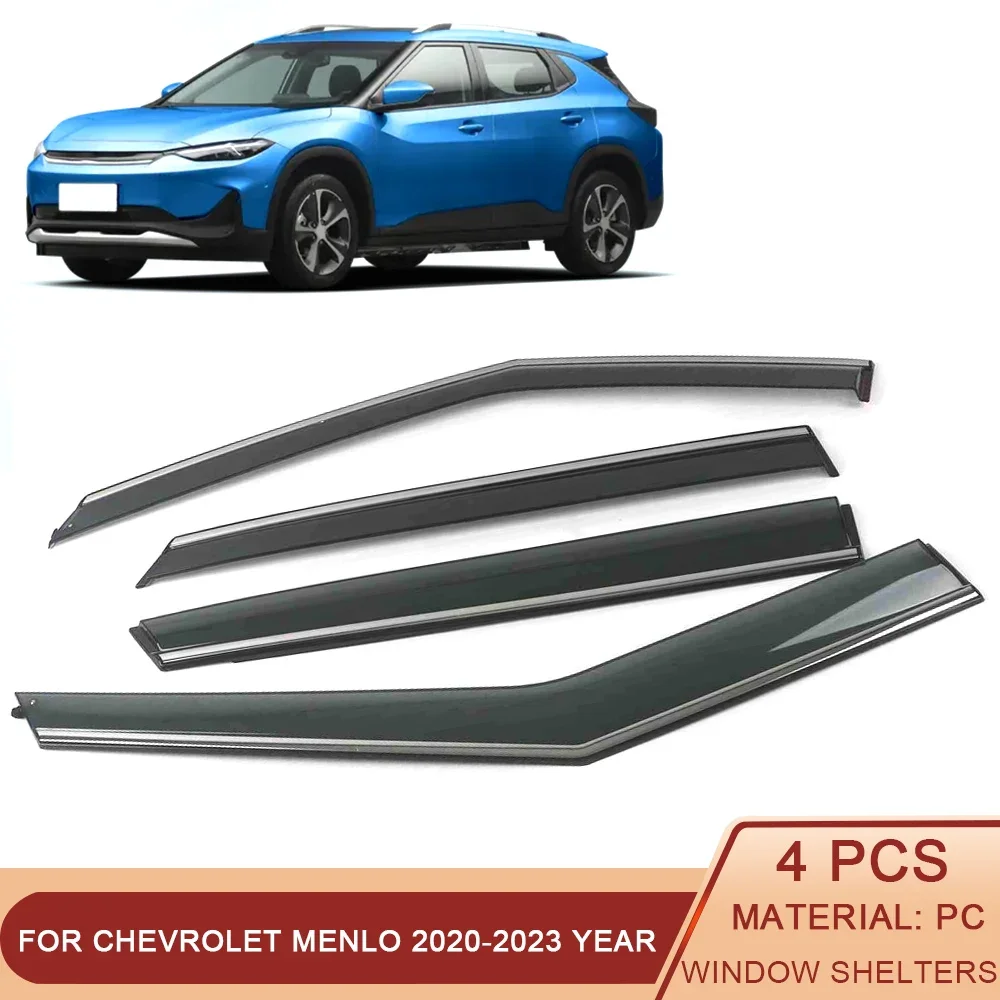 

For Chevrolet Menlo 2020-2023 Car Window Sun Rain Shade Visors Shield Shelter Protector Cover Sticker Exterior Accessories