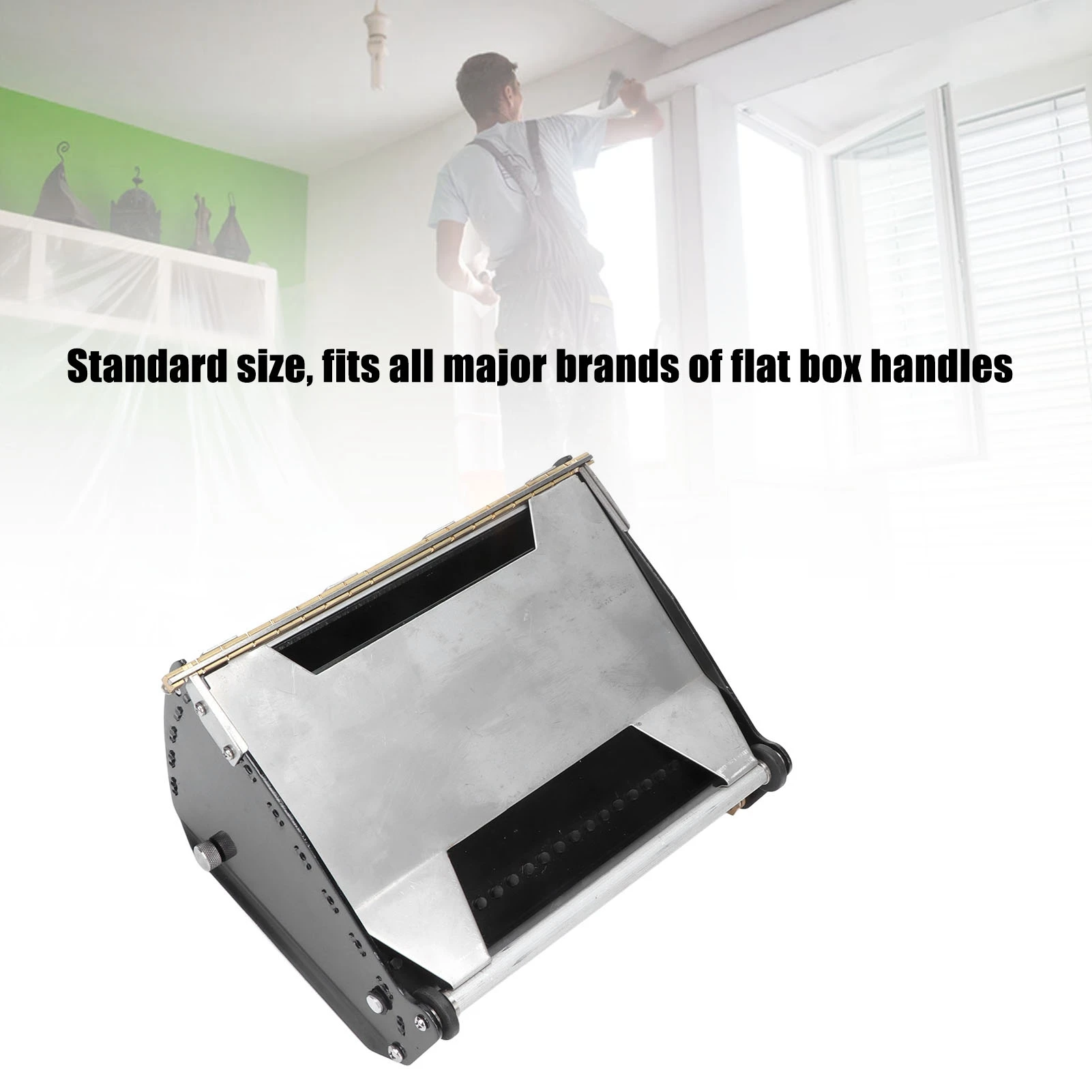 Putty Scraping Box Wall Finishing Tool Wallboard Finishing Box Putty Powder Scraper Wall Plastering and Scraping Flat Box Tool