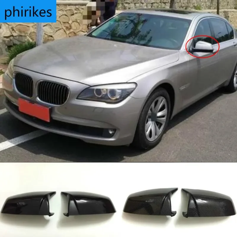 Carbon Fiber Car Side Rearview Mirror Cover 51167187431 51167187432 for BMW F10 F11 E60 E61 F01 F02 E63 E64 F12 F13 LCI