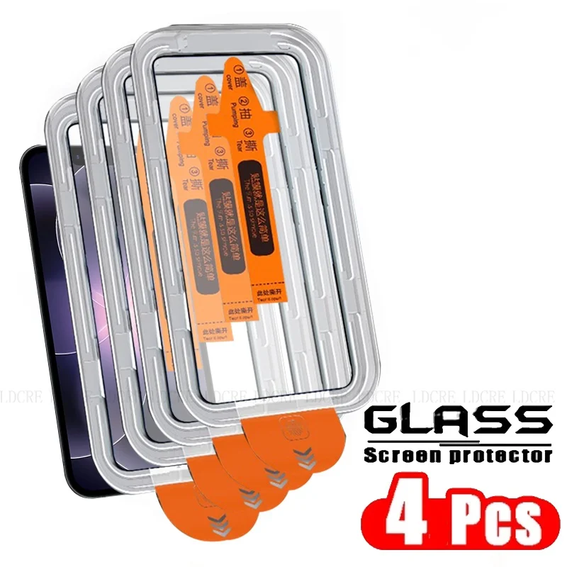 4/3/2/1 Stück für iPhone 17e Glas iPhone 17e Panzerglas Schutzfolie Staubfrei 9H HD Vollflächiger Klebebildschirmschutz iPhone 17e