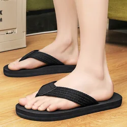 Summer men slippers beach flip flops sandals casual flat shoes men indoor non-slip slippers outdoor slippers plus size 48 50