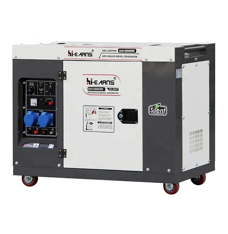 hiearns hot selling air-cooled single cylinder 1105 engine DG15000SE die·sel generator 10 kw