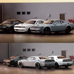 Stance Hunters 1:64 SRT Hellcat open Hood Diecast Diorama collezione di modelli di auto giocattoli in miniatura