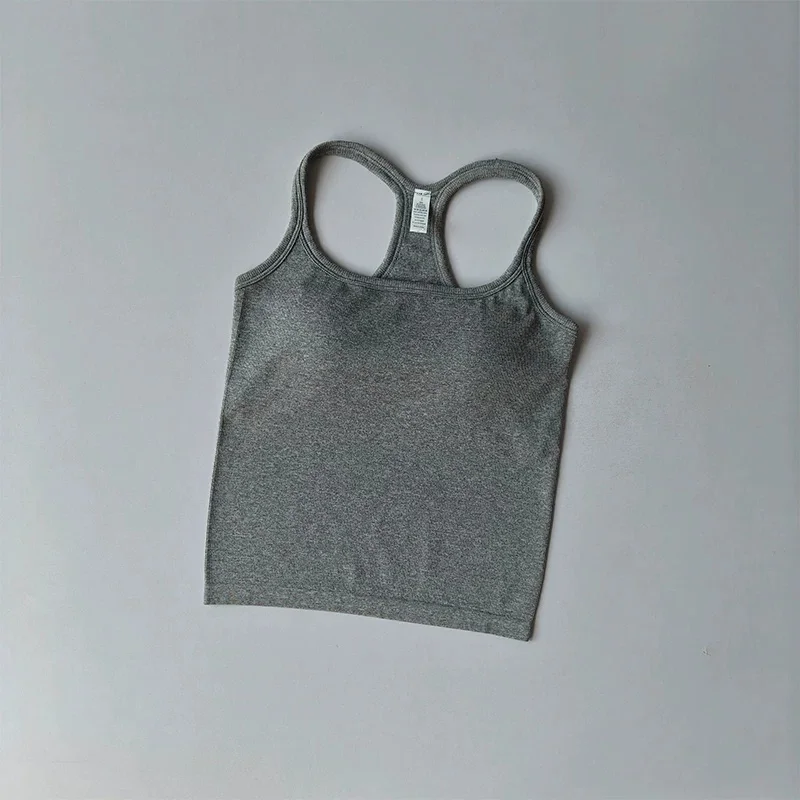 Nahtloser Yoga-BH für Damen in I-Form, stoßdämpfend, mit Brustpolster, schnelltrocknend, dehnbar, ideal für Fitnessstudio und Laufen. – Detail 8